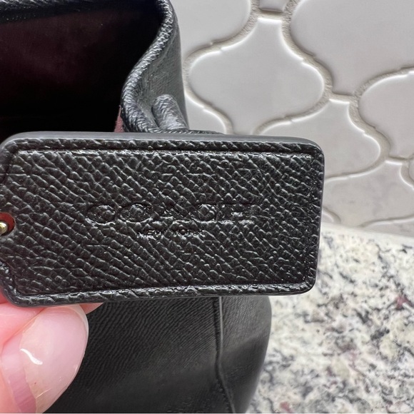 Coach Margot Carryall Black with Burgundy Interior - Picture 3 of 10